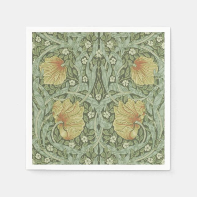 Pimpernel Pattern (by William Morris) Napkin (Front)