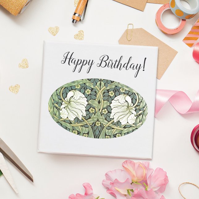 Pimpernel Pattern William Morris Oval Sticker (Creator Uploaded)