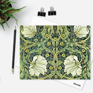 Pimpernel Poppies Floral Pattern William Morris Postcard