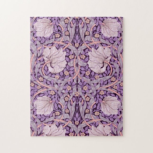 Pimpernel Purple, William Morris Jigsaw Puzzle (Vertical)