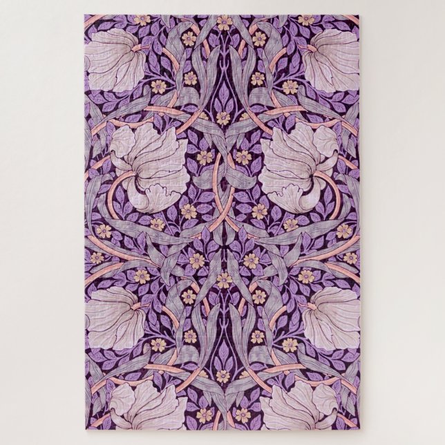 Pimpernel Purple, William Morris Jigsaw Puzzle (Vertical)