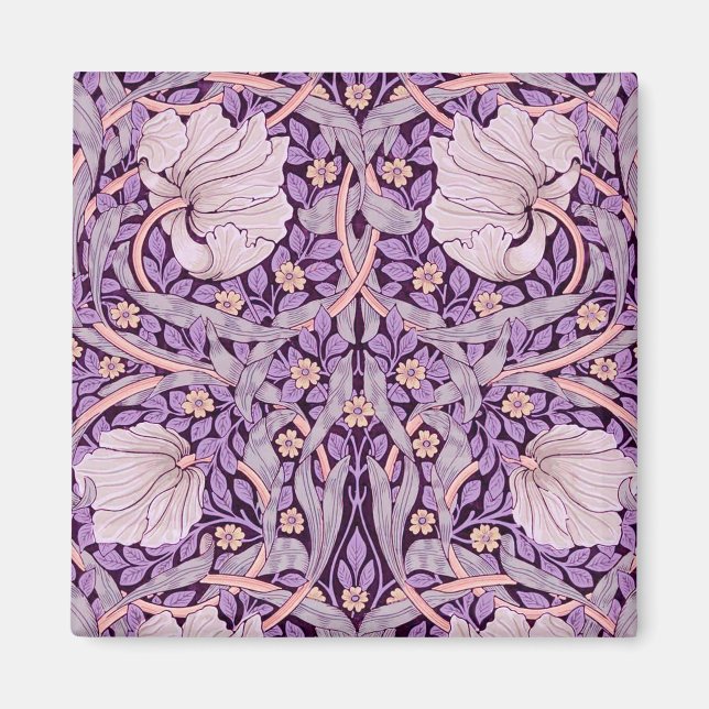 Pimpernel Purple, William Morris Magnet (Front)