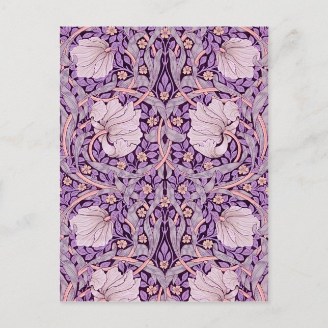 Pimpernel Purple, William Morris Postcard (Front)