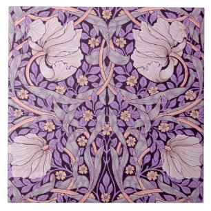 Pimpernel Purple, William Morris Tile