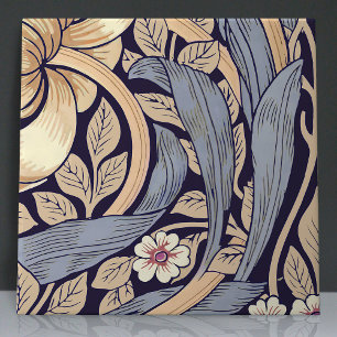 Pimpernel Seamless 12 of 12 Dusty Blue & Yellow Tile