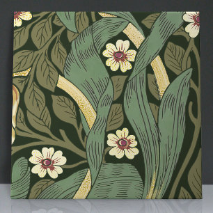 Pimpernel Seamless 12 of 12 Faux Gold & Sage Green Tile