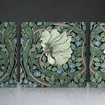 Pimpernel Seamless 1/2 William Morris Arts Crafts Tile<br><div class="desc">Embrace the timeless beauty of the Arts and Crafts Movement with this elegant set of two mirrored ceramic tiles, showcasing the famous Pimpernel Pattern by William Morris. Cast in calming shades of sage green and dusty blue, these tiles reflect the iconic design ethos of simplicity, nature-inspired motifs, and hand-crafted quality....</div>