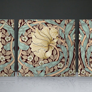 Pimpernel Seamless 1/2 William Morris Arts Crafts Tile