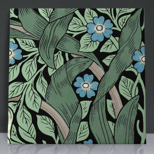 Pimpernel Seamless 2 of 12 Sage Green Blue Tile
