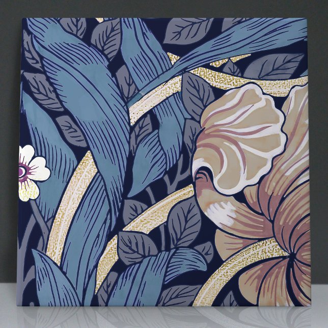 Pimpernel Seamless 3 of 12 Dusty Blue & Warm White Tile (Creator Uploaded)
