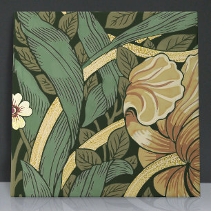 Pimpernel Seamless 3 of 12 Faux Gold & Sage Green Tile