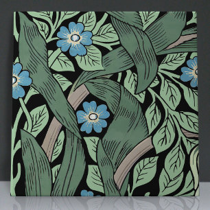Pimpernel Seamless 3 of 12 Sage Green Blue Tile