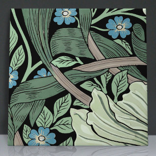 Pimpernel Seamless 7 of 12 Sage Green Blue Tile