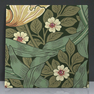 Pimpernel Seamless 8 of 12 Warm Yellow Sage Green Tile