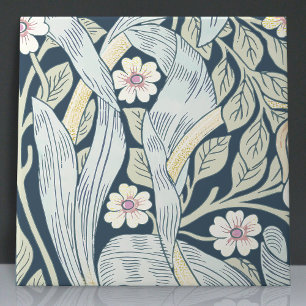 Pimpernel Seamless 9 of 12 Faded Blue Yellow Tile