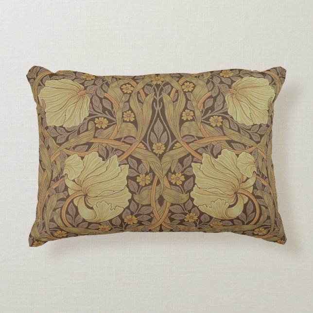 'Pimpernel' wallpaper design, 1876 Decorative Cushion (Front)