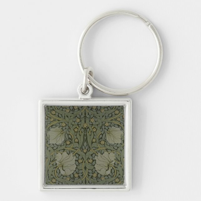 'Pimpernel' wallpaper design, 1876 Key Ring (Front)