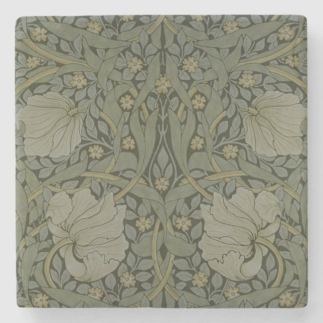 'Pimpernel' wallpaper design, 1876 Stone Coaster (Front)