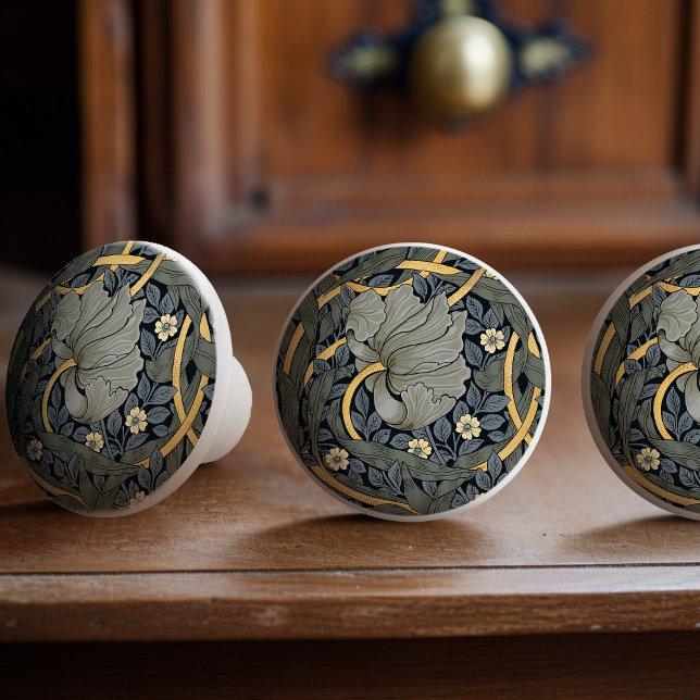 Pimpernel William Morris Pattern Victorian Ceramic Knob (Creator Uploaded)