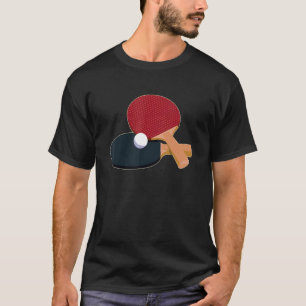 Pimples Rubber Table Tennis For Material Players P T-Shirt