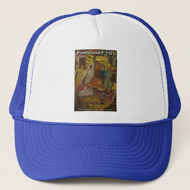 pimpology 101 trucker hat (Front)