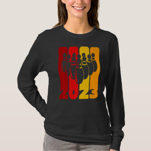 Pin and Bowling Ball Bowler Team 2023 More Strikes T-Shirt