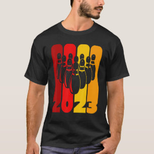 Pin and Bowling Ball Bowler Team 2023 More Strikes T-Shirt