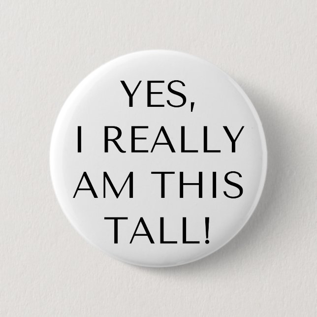 Pin badge for tall people (Front)