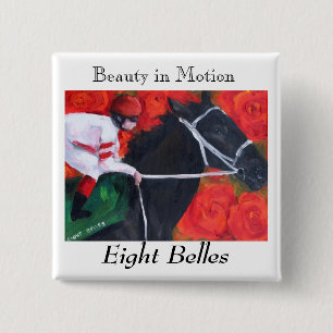 Pin/Brooch Eight Belles Memorial 15 Cm Square Badge
