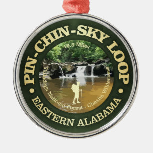 Pin-Chin-Sky Loop (rd) Metal Tree Decoration