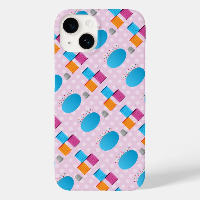 Pin Cushion and Thread Sewing Case-Mate iPhone Case (Back)