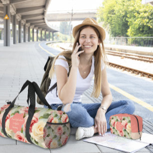 Pin Flower Pattern Dopp Kit
