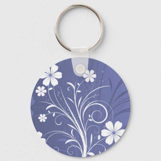 Pin Flowers 3 Key Ring (Front)