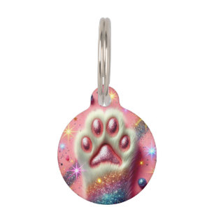 Pin glitter cat ID Tag! Pet Tag