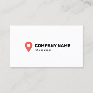 Pin Locator Finder Symbol Business Card