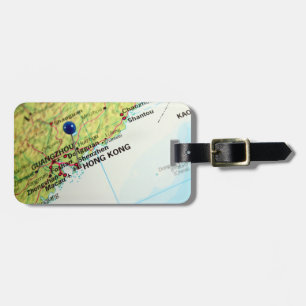 Pin Map of Hong Kong Luggage Tag