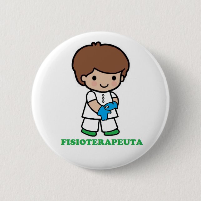 Pin of a physiotherapist boy (Front)