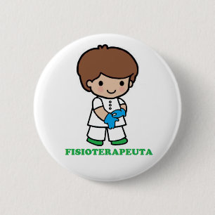 Pin of a physiotherapist boy