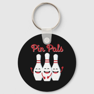 Pin Pals Cute Bowling  For Men Women And Kids Key Ring