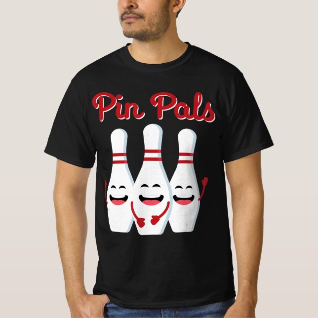 Pin Pals Cute Bowling  For Men Women And Kids T-Shirt (Front)