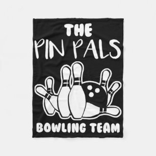 Pin Pals Team Bowling Fleece Blanket