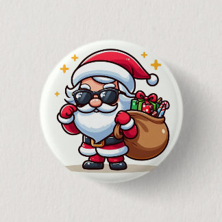 Pin santa Claus con gafas