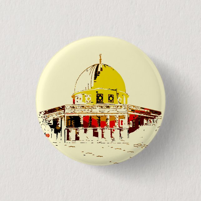 Pin the Beauty: Dome of the Rock Button (Front)