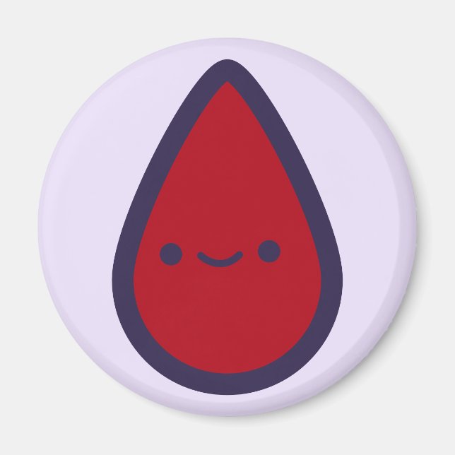 Pin the Period on the Pad Purple Party Game Piece Magnet (Front)