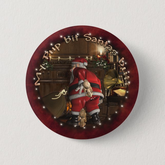 Pin The Pup On Santa Christmas Party Game Favours (Front)