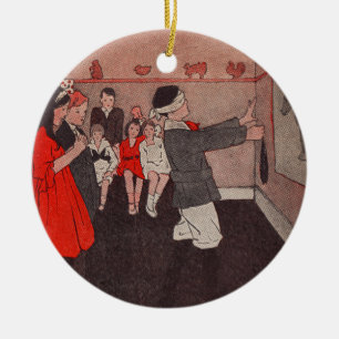 Pin the tail Donkey Ceramic Tree Decoration