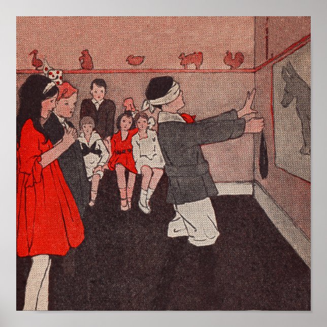 Pin the tail Donkey Poster (Front)