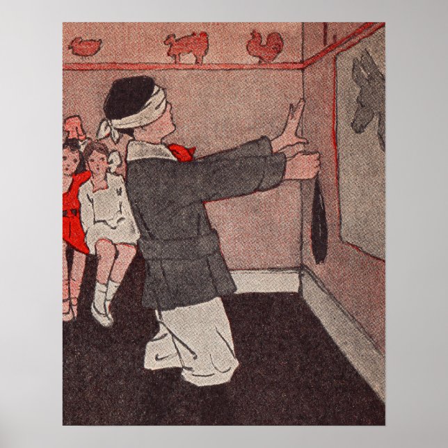 Pin the tail Donkey Poster (Front)