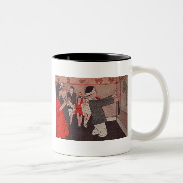 Pin the tail Donkey Two-Tone Coffee Mug (Right)