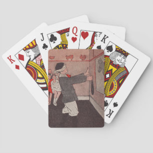 Pin the tail Donkey Vintage Children Playing Cards